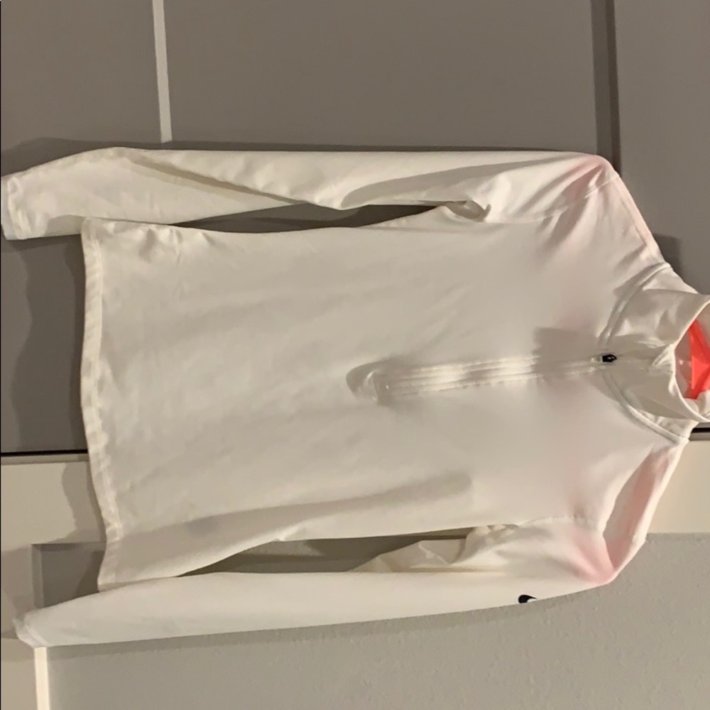 White nike zip up